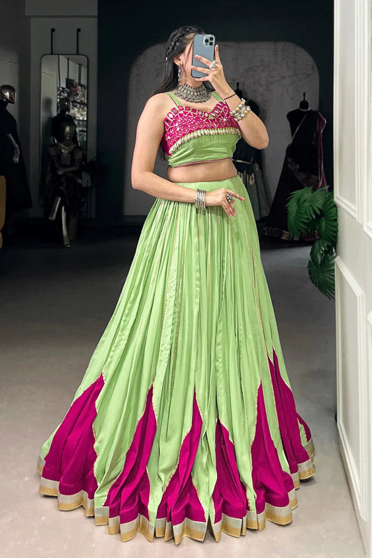 Navratri Special Lehenga Choli With Stitched Blouse