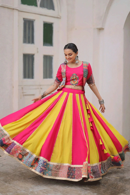 Multi Color Fully Stitched Chaniya Choli For Navratri