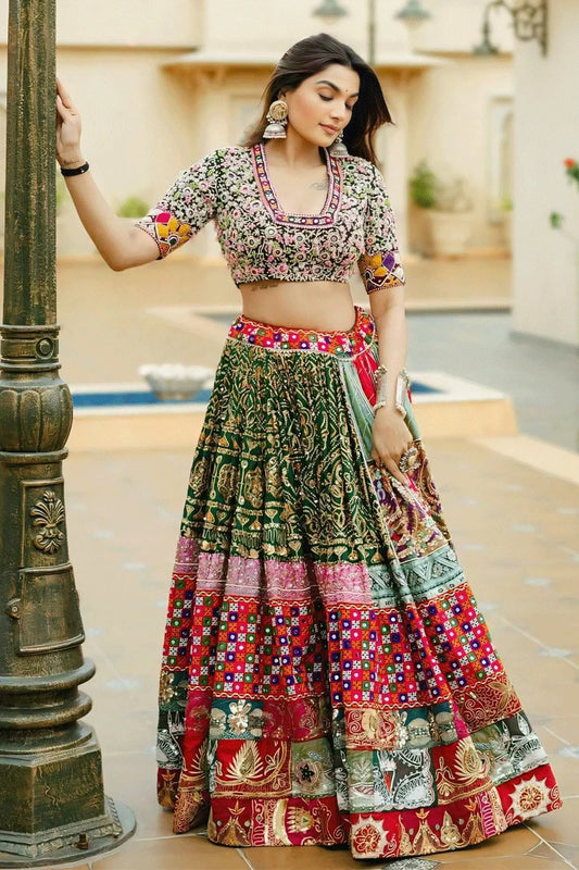Prachi Solanki Multi Colour Navratri Special Lehenga