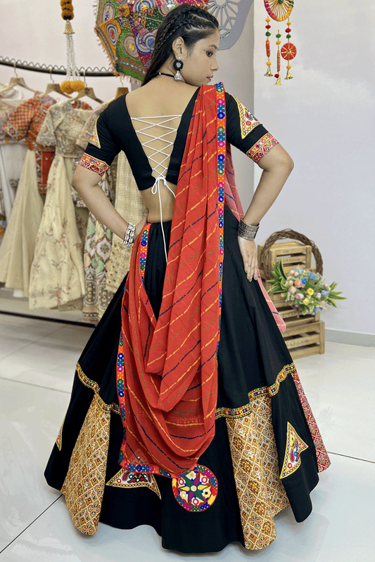 Traditional Black Lehenga For Special Navratri Outfit