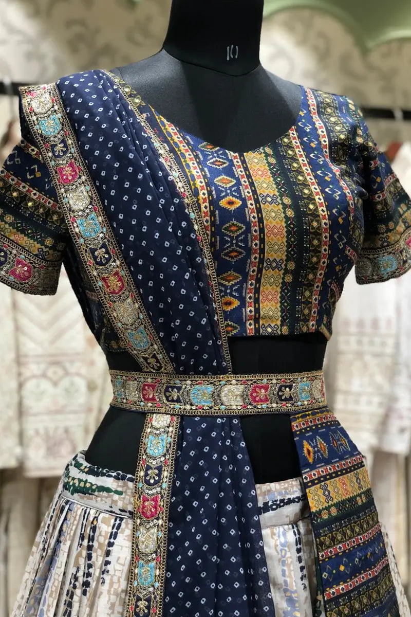 Buy The Latest White Lehenga For Garba Dance
