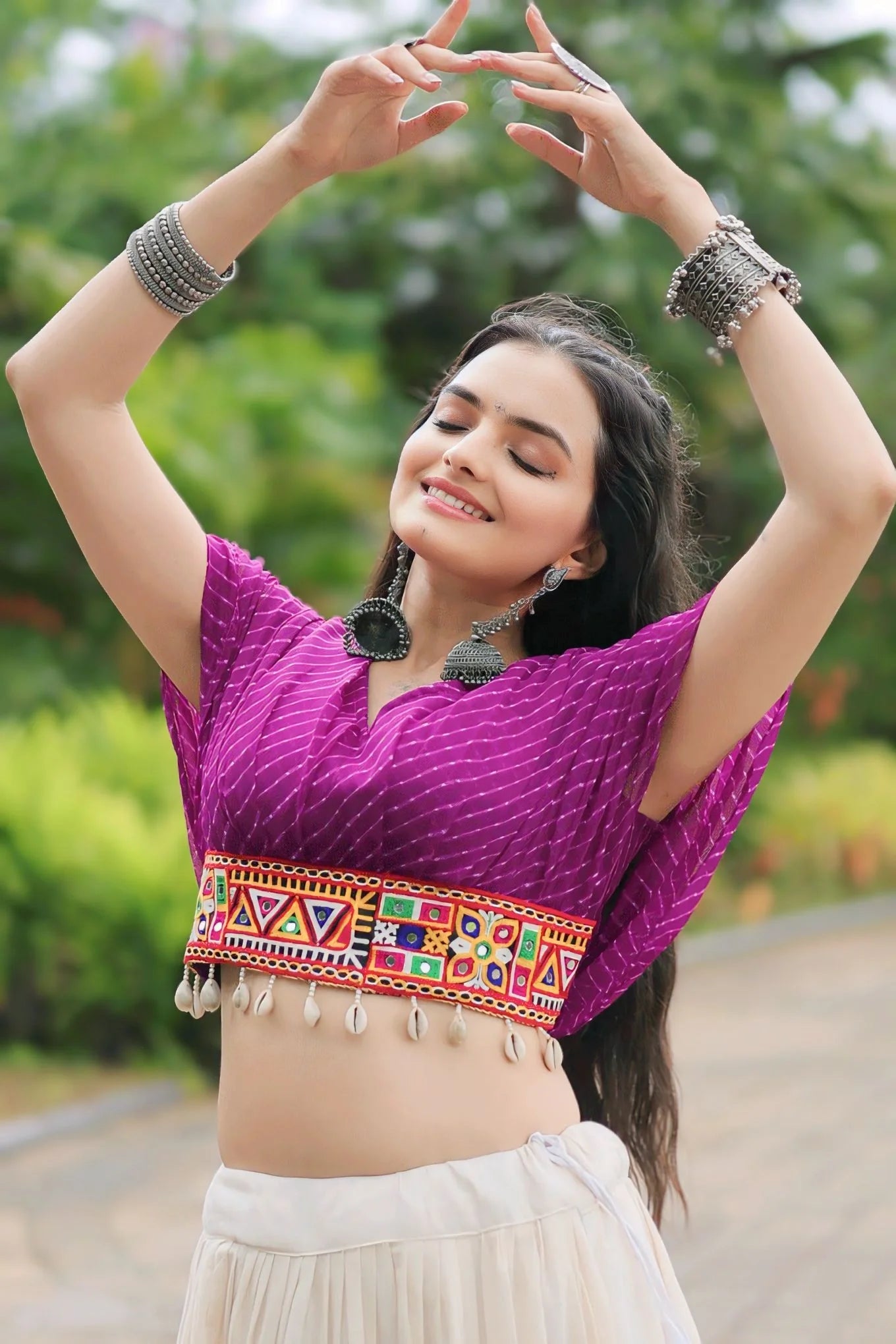 Heavy Flared Cotton Lehenga Choli For Navratri Special