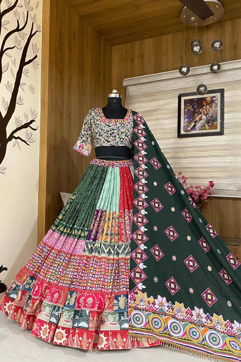 Prachi Solanki Multi Colour Navratri Special Lehenga