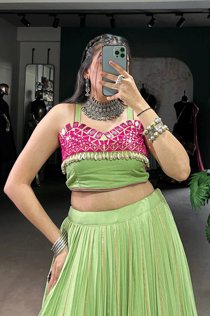 Navratri Special Lehenga Choli With Stitched Blouse