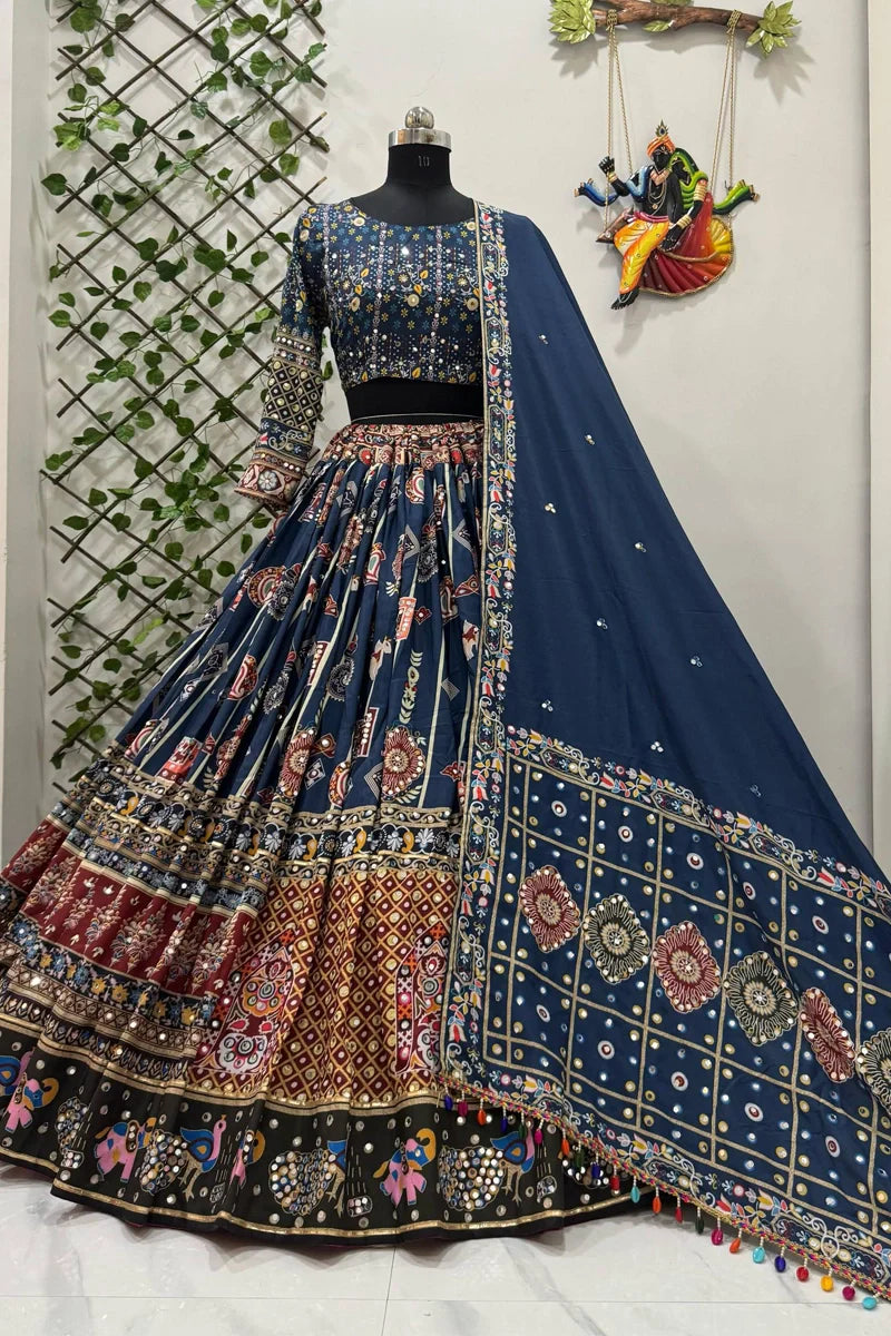 Prachi Solanki Multi Color Chaniya Choli For Garba