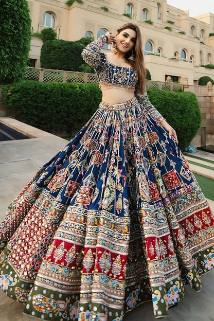 Prachi Solanki Multi Color Chaniya Choli For Garba