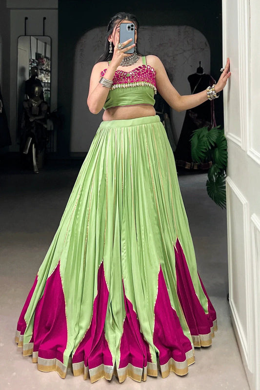 Navratri Special Lehenga Choli With Stitched Blouse
