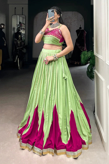 Navratri Special Lehenga Choli With Stitched Blouse