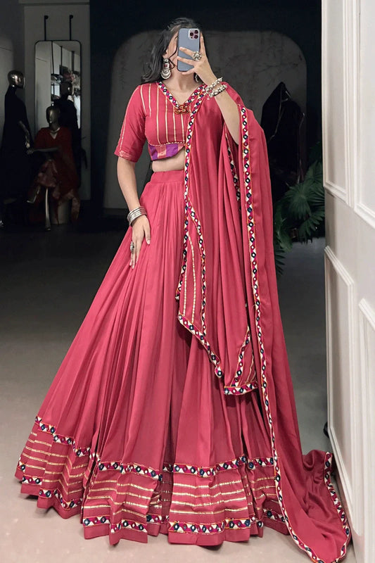 Traditional Gujarati Style Chaniya Choli For Navratri
