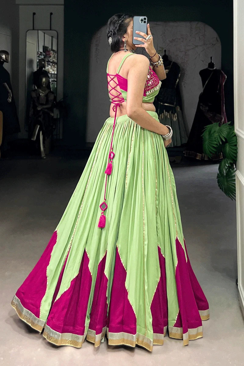 Navratri Special Lehenga Choli With Stitched Blouse