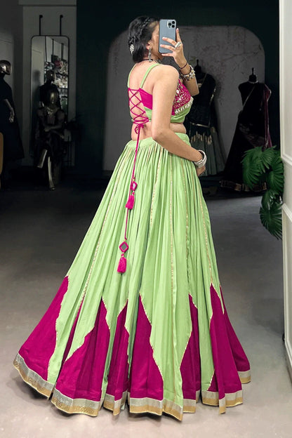 Navratri Special Lehenga Choli With Stitched Blouse