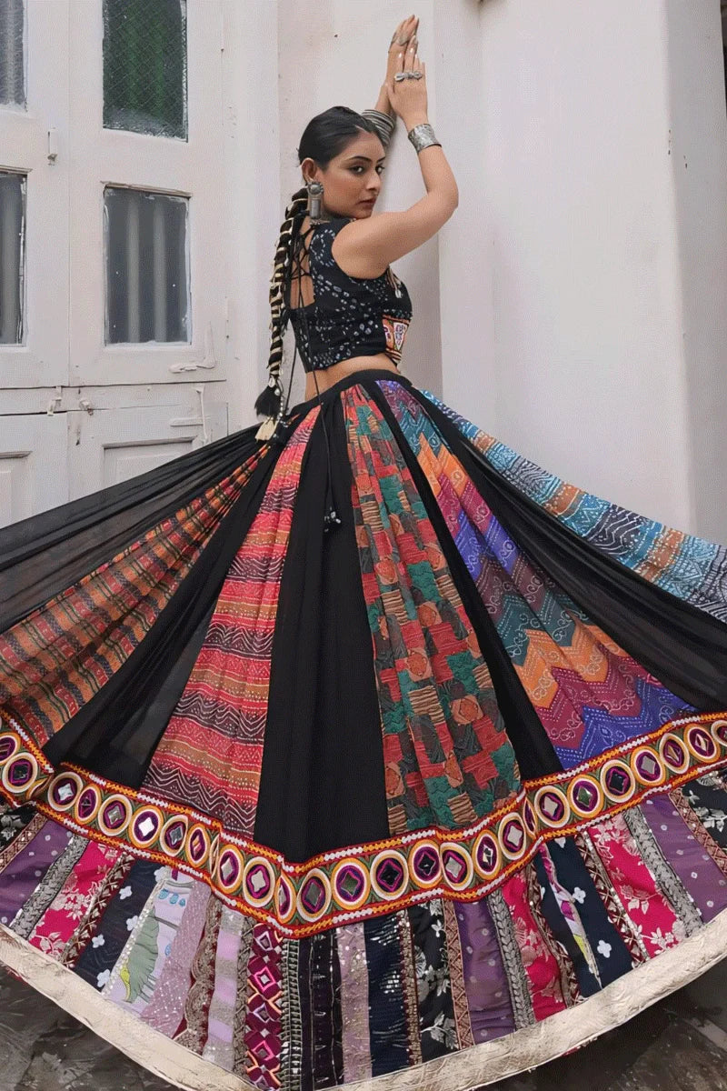 Fully Stitched Heavy Flair Lehenga Choli For Garba Night