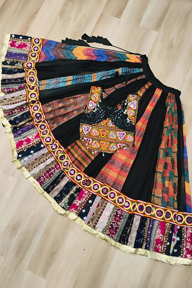 Fully Stitched Heavy Flair Lehenga Choli For Garba Night