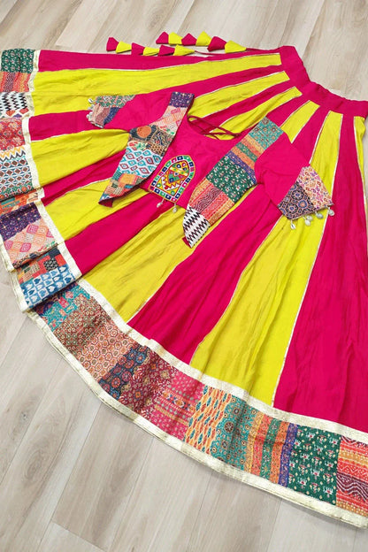 Multi Color Fully Stitched Chaniya Choli For Navratri
