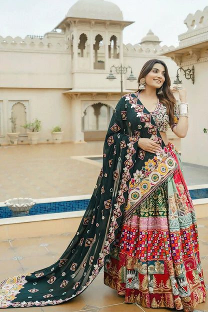 Prachi Solanki Multi Colour Navratri Special Lehenga