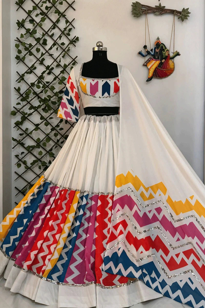 Navratri Special Heavy Flair Colorful Ghagra Choli
