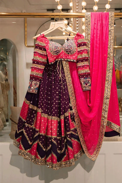 Real Mirror Work Heavy Flair Lehenga Choli For Garba Night