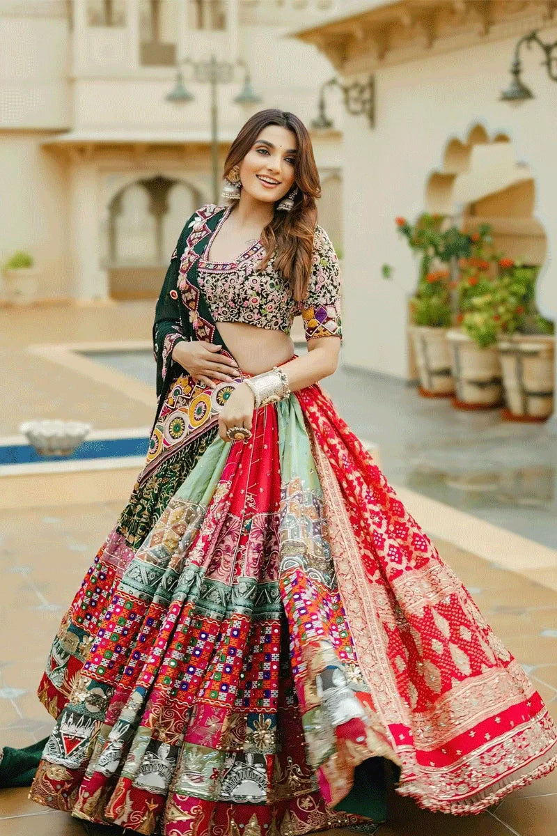 Prachi Solanki Multi Colour Navratri Special Lehenga