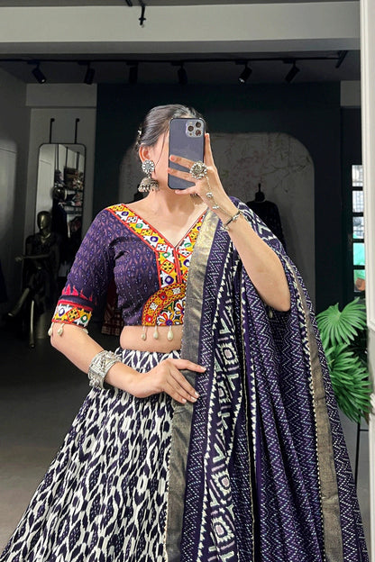 Navratri Special Fully Stitched Patola Print Chaniya Choli