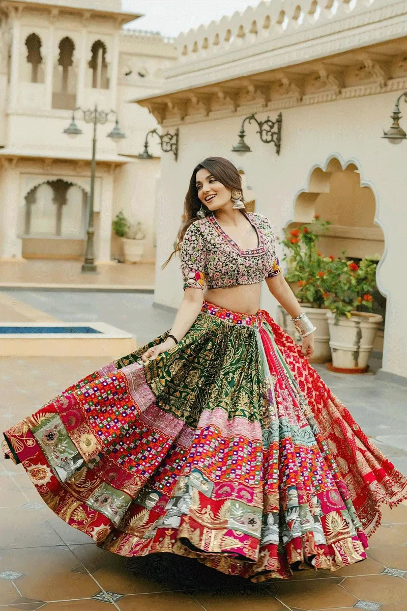 Prachi Solanki Multi Colour Navratri Special Lehenga
