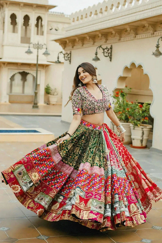 Prachi Solanki Multi Colour Navratri Special Lehenga