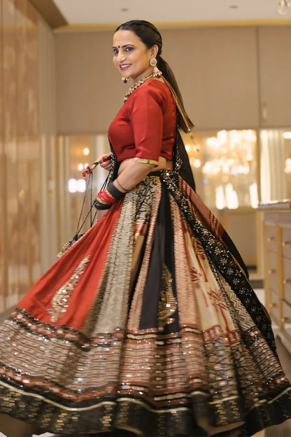 Navratri Specia Real Mirror Work Lehenga Choli For Garba