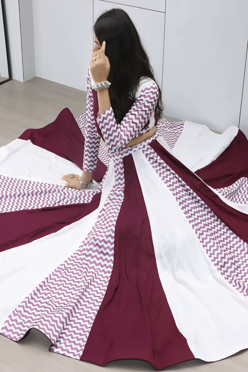 Full Flair Lehenga with Mirror Work Blouse For Navratri Special