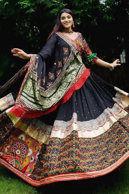 Prachi Solanki Navratri Special Multi Colour Lehenga Choli For Women