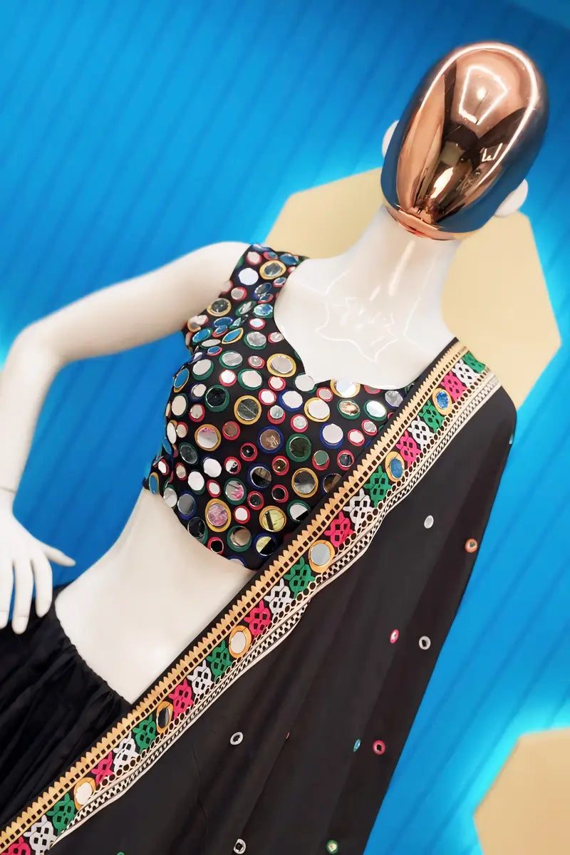 Real Mirror Black Navratri Chaniya Choli Buy Online