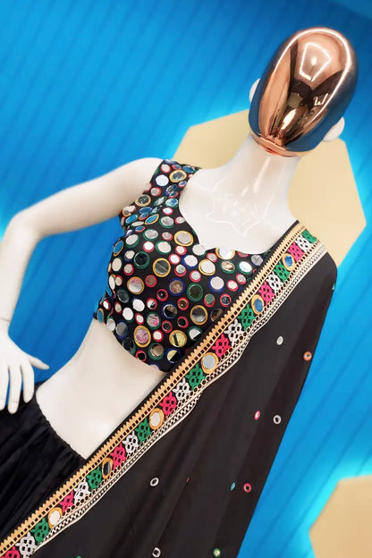 Real Mirror Black Navratri Chaniya Choli Buy Online