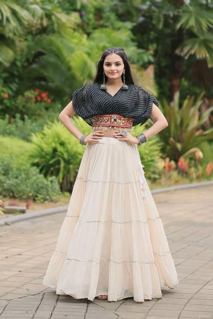 Heavy Flared Cotton Lehenga Choli For Navratri Special