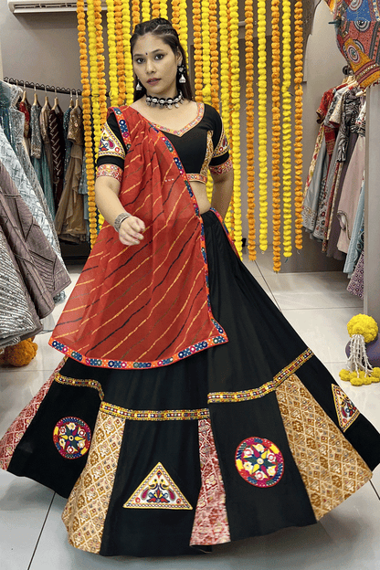 Traditional Black Lehenga For Special Navratri Outfit
