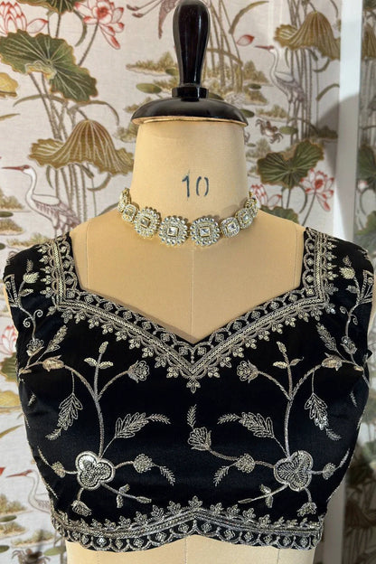 Actress Tamannaah Bhatia Black Lehenga For Wedding