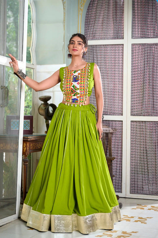 Navratri Lehenga With Kodi Blouse Design