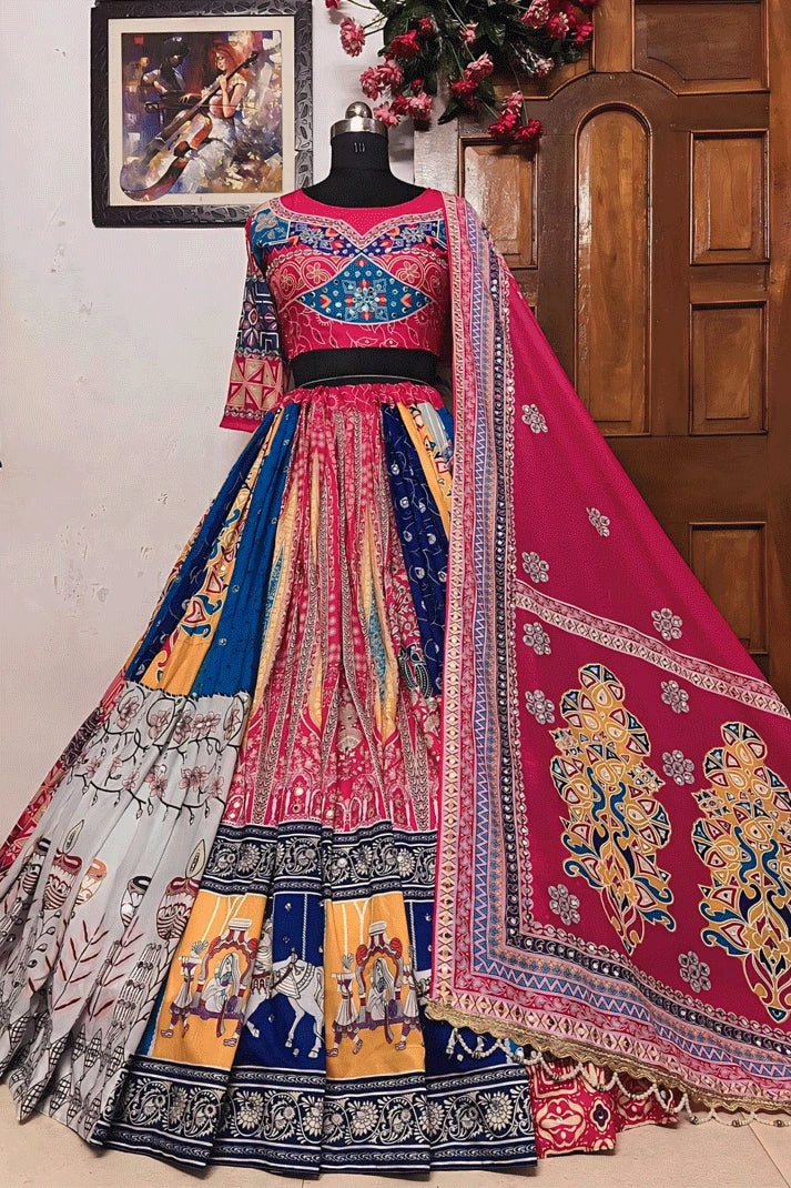 Prachi Solanki Heavy Flair Multi Colour Chaniya Choli For Navratri