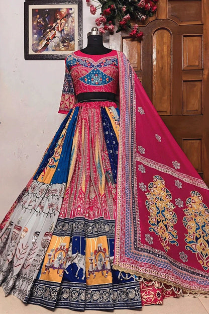 Prachi Solanki Heavy Flair Multi Colour Chaniya Choli For Navratri