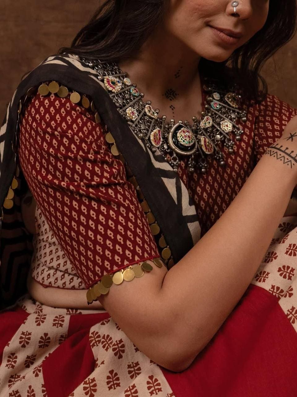 Navratri Special Printed Lehenga Choli with Mal Cotton Dupatta & Sikka Lace – Festive Indian Outfit for Garba And Wedding Celebrations