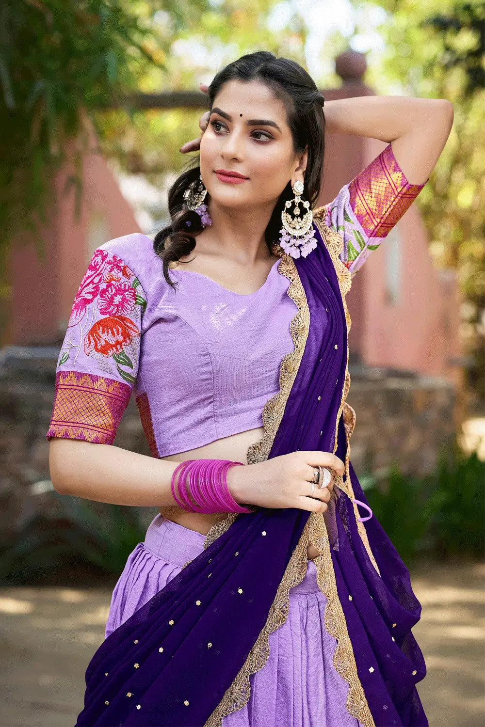 Silk Cotton Half Sarees Modes Online
