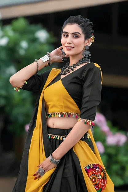 Digital Printed Black Chaniya Choli For Navratri