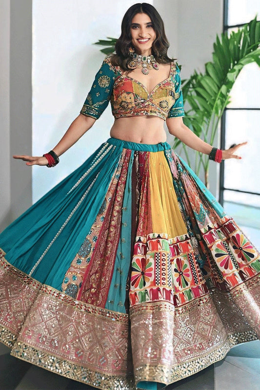 Traditional Dori Style Blouse Multi Colour Lehenga Choli