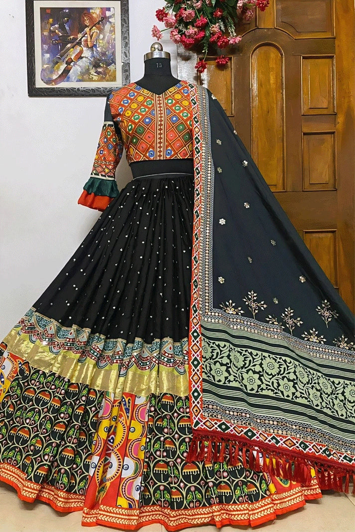 Prachi Solanki Navratri Special Multi Colour Lehenga Choli For Women