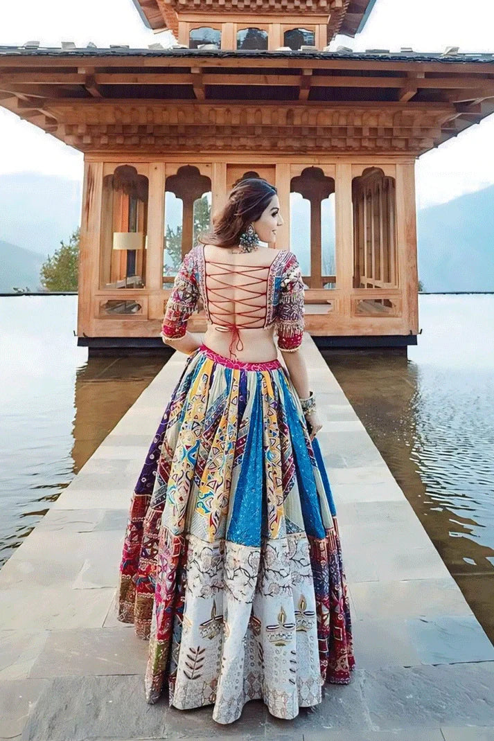 Prachi Solanki Heavy Flair Multi Colour Chaniya Choli For Navratri