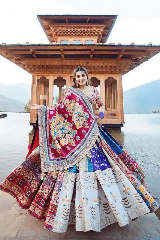 Prachi Solanki Heavy Flair Multi Colour Chaniya Choli For Navratri