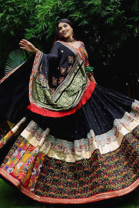 Prachi Solanki Navratri Special Multi Colour Lehenga Choli For Women