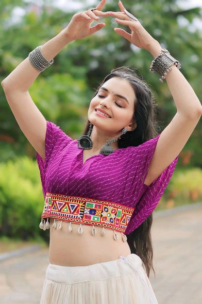 Heavy Flared Cotton Lehenga Choli For Navratri Special