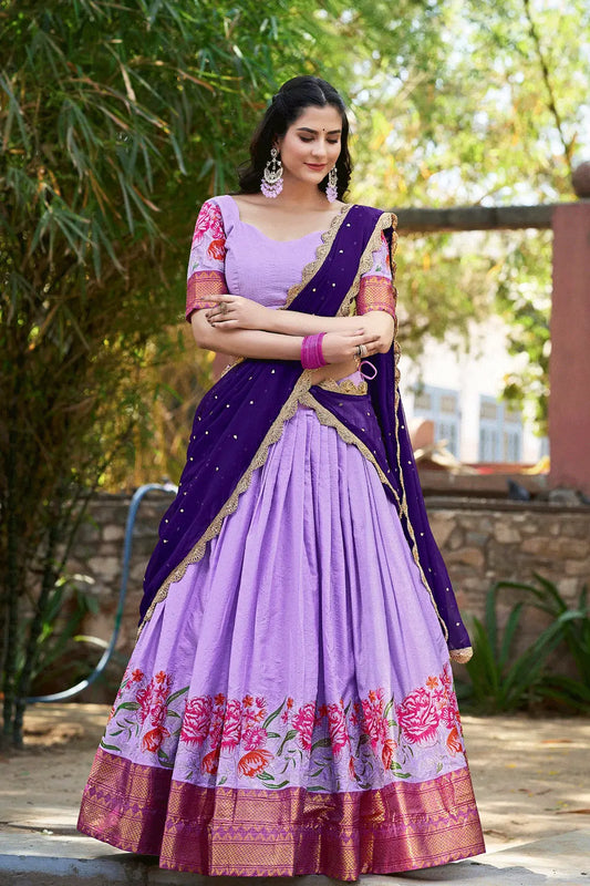 Silk Cotton Half Sarees Modes Online